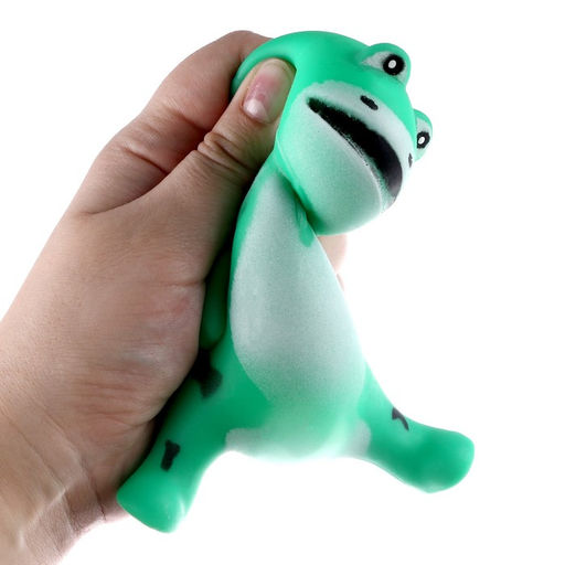 Цена за 12 шт. Антистресс игрушка «Лягушка», мялка с пастой