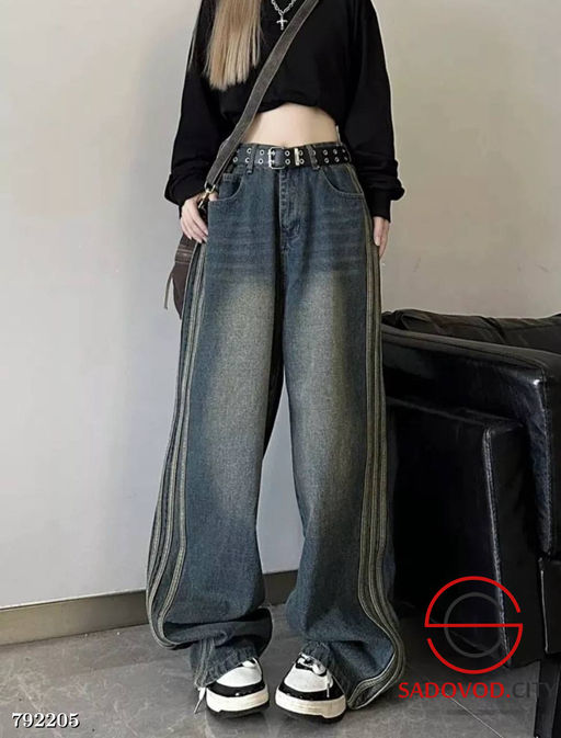 Джинсы БАГГИ с лампасами - Bruno фото 5