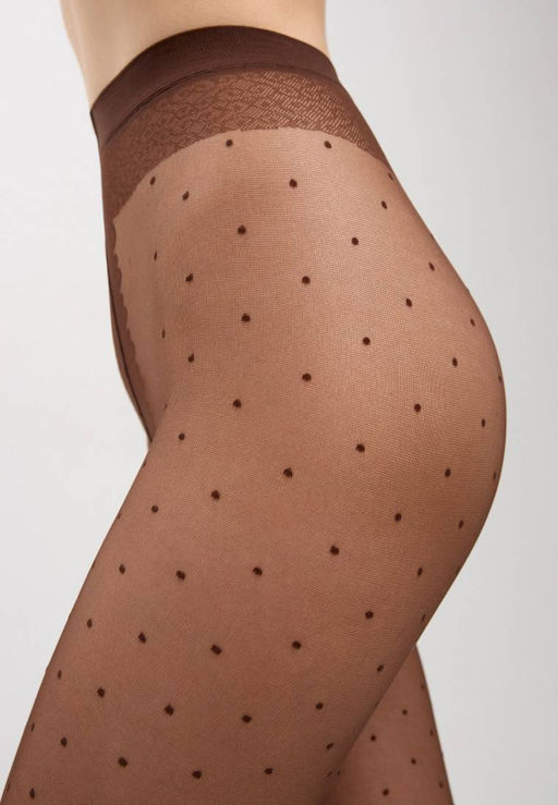Колготки фантазийные CONTE DOTS Колготки в горошек chocolate - Conte elegant фото 8