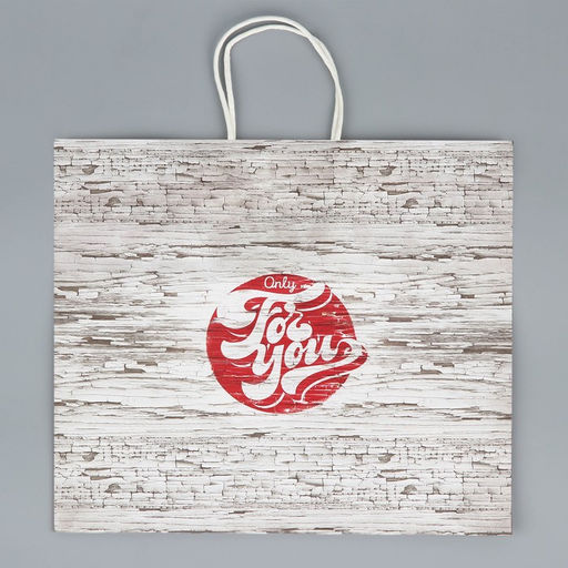 Пакет подарочный крафтовый For you, 32 х 28 х 15 см - Доступные радости фото 7