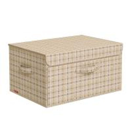 VAL LB-BOX-DDM Короб стеллажный с откидной стенкой, с крышкой, 50*35*25 см, LONDON BEIGE, шт