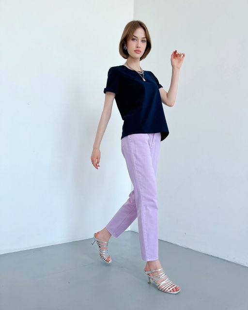 Футболка - короткий рукав однотонная 25.1.2 - Elena sorti фото 3