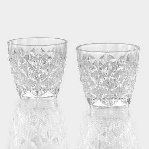 Стаканы для виски «Рокс», 350 мл, 9.6×9 см, набор 2 шт., стекло, прозрачные
