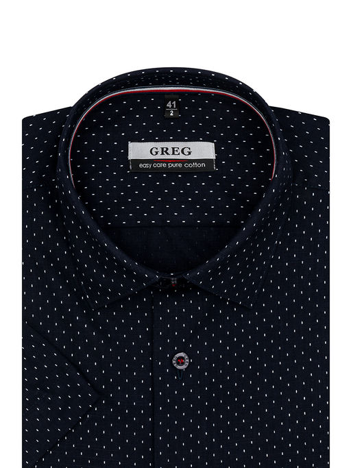 Сорочка мужская короткий рукав GREG 243/201/65047/Z/1p  фото 2