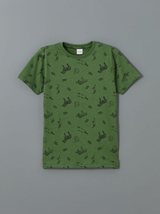 Bisiklet Yaka Erkek ?ocuk ?ortlu Pijama Tak?m? 2li