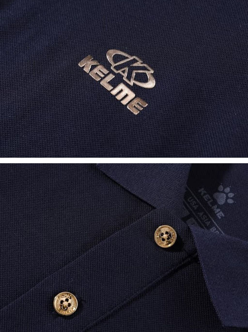 Футболка-поло KELME Short Sleeve Polo Shirt Dark Blue