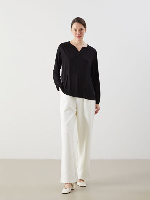 Ka??k Yaka Kad?n Bluz