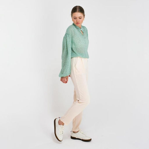 Брюки женские MINAKU: Green trend, молочные, размер 46