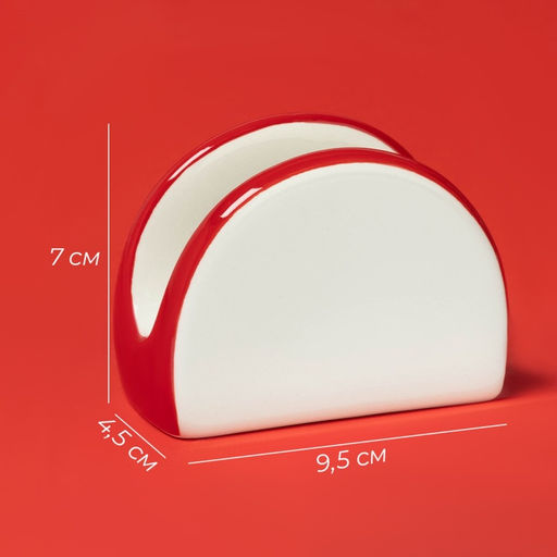 Салфетница новогодняя Доляна «Финский лес», 9.5×4.5×7 см
