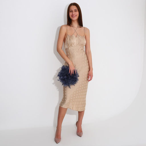 Сумка-клатч на фермуаре, цвет синий - Simaland фото 6