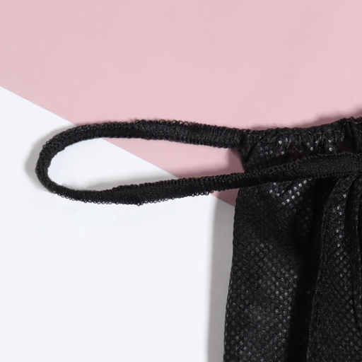 Набор одноразовых трусов, танга, универсальные, 50 шт., чёрный