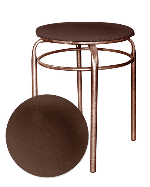 Табурет "Великан" с 2-кольца Н-22 к/з тем.крокодил н.медь