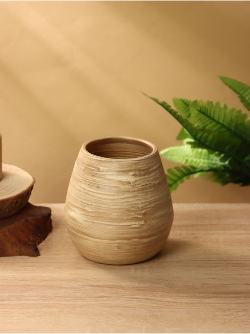 Ваза, 12×12×13 см, бамбук