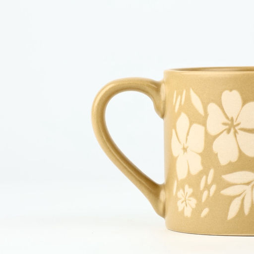 Кружка чайная керамическая «Флори», 320 мл, ручная работа