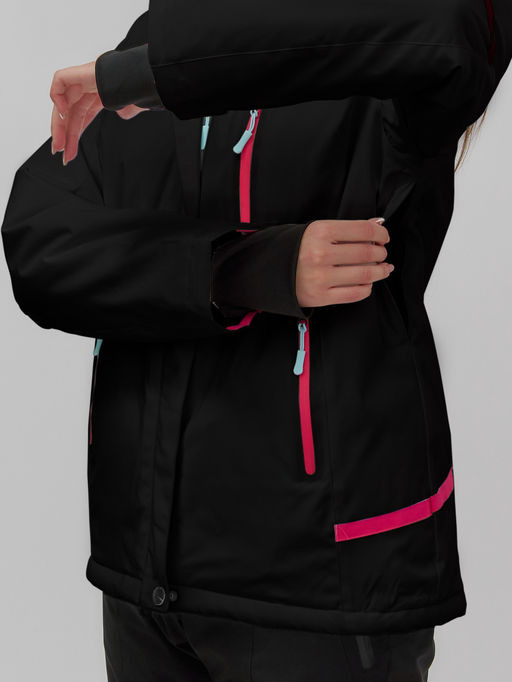 Горнолыжный костюм женский зимний черного цвета 07091Ch - Chunmai фото 10