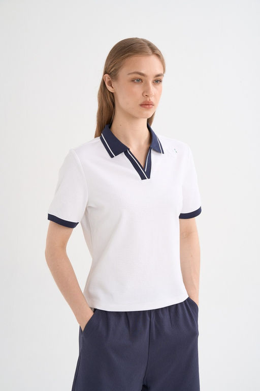 Поло Белый ANTA ICONIC SS Polo  фото 2