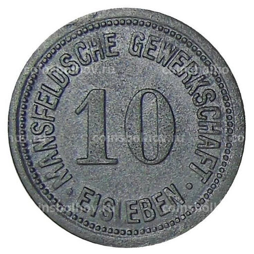 Монета 10 пфеннигов 1918 года Германия Нотгельд Айслебен