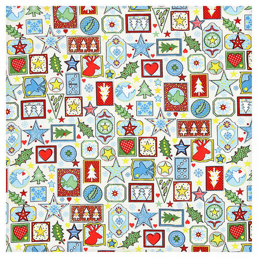 "Новогоднее настроение" Комплект столовый 4пр: салфетка сервировочная 45х45см, хлопок "Премиум" 186г/м2, "Домашняя мода" (Россия)