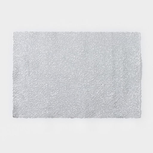 Салфетки сервировочные на стол Доляна «Соломка», 30×45 см, 4 шт., серебряные