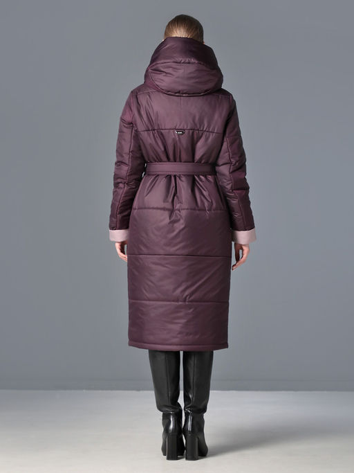 25414 Пальто ежевика - Dizzyway фото 5