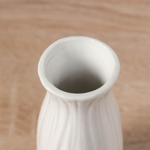 Ваза «Фрэнсис», талия, 12.5×5 см, керамика, белая