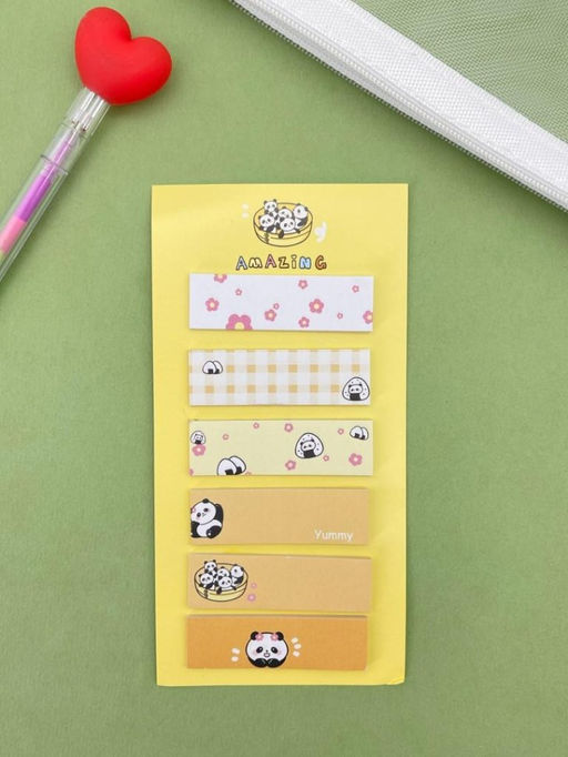 Стикеры "Panda life", yellow