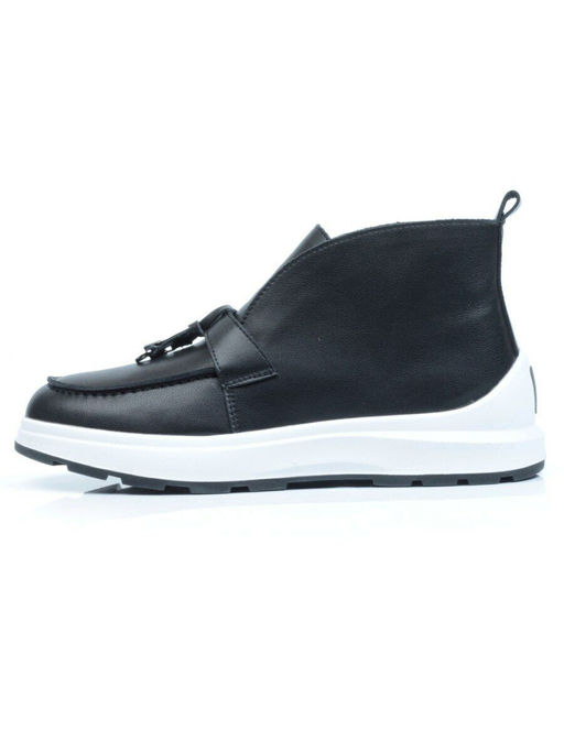 01-5281-1BLACK Ботинки демисезонные женские (натуральная кожа, байка) - No name фото 8