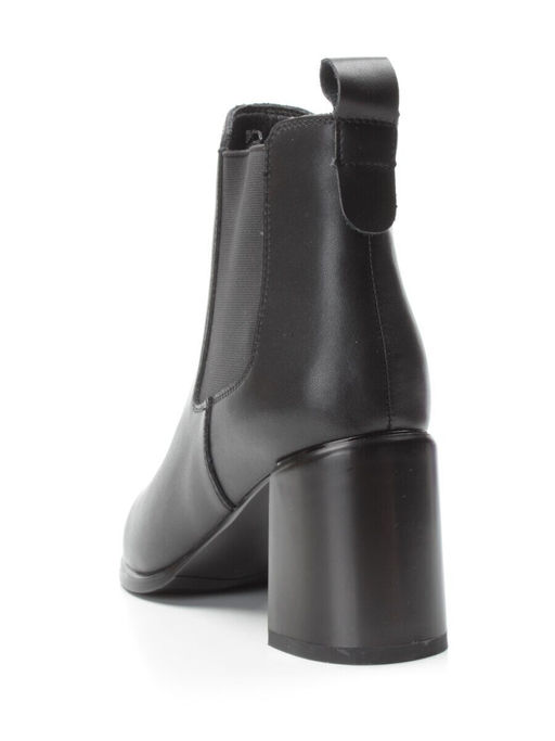 01-PCT169-1 BLACK Ботинки Челси демисезонные женские (натуральная кожа, байка) - Фабричный китай фото 5