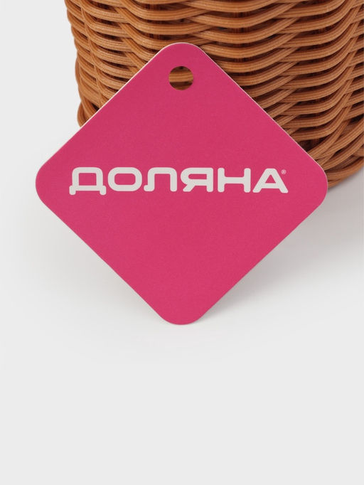 Подставка для столовых приборов Доляна, d=9.5, h=13, пластик, коричневая фото 6