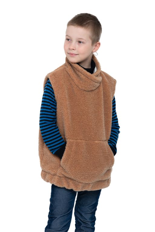 Жилет детский FUR цвет Ваниль УНИСЕКС - Woollamb фото 36