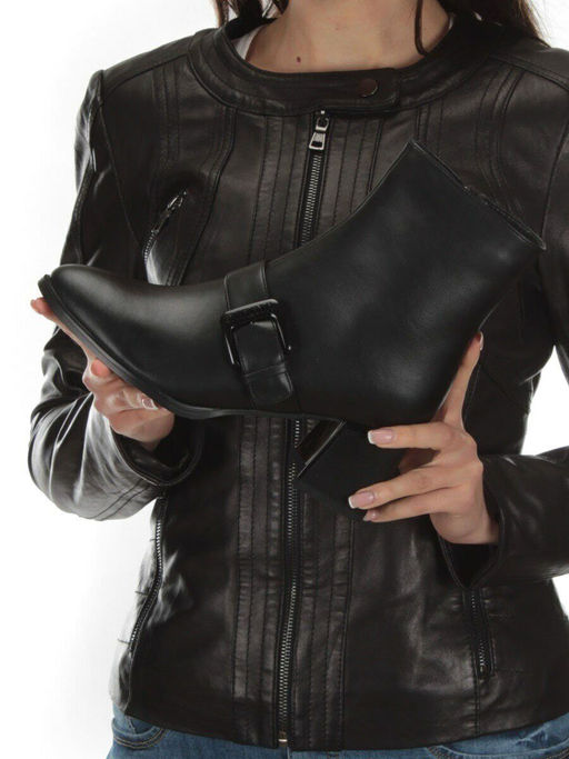 01-PCM347-1 BLACK Ботинки демисезонные женские - No name фото 2