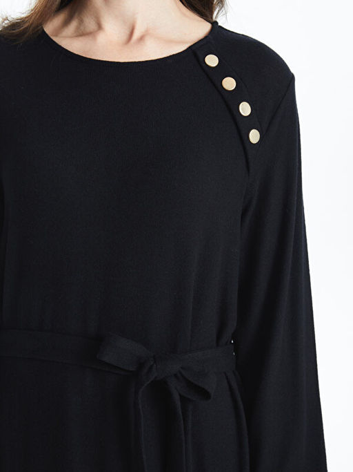 Bisiklet Yaka A Kesim Elbise