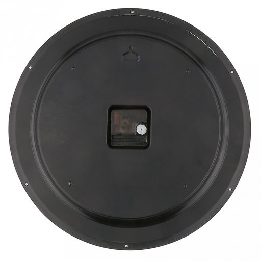 Часы настенные Пава д37,5см, h5,5см, мягкий ход, циферблат Перо белый/перламутровый; цифры арабские, черный с обводкой медного цвета; корпус пластик, светло-коричневый под дерево; в коробке (Китай) - Домашняя мода фото 4