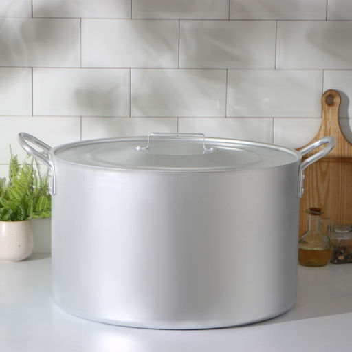 Котёл, 40 л, d=44 см, с крышкой, алюминий, серебристая