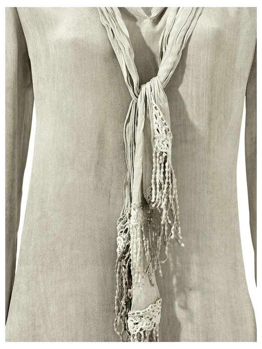 Блузка, серая - Linea tesini фото 4