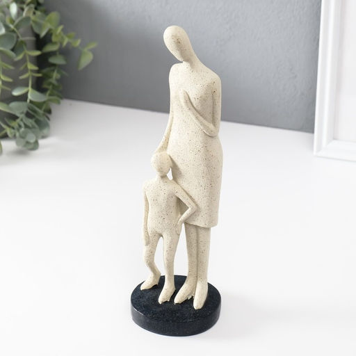 Фигурка полистоун «Она всегда рядом», белый, 7.5×8.5×28 см