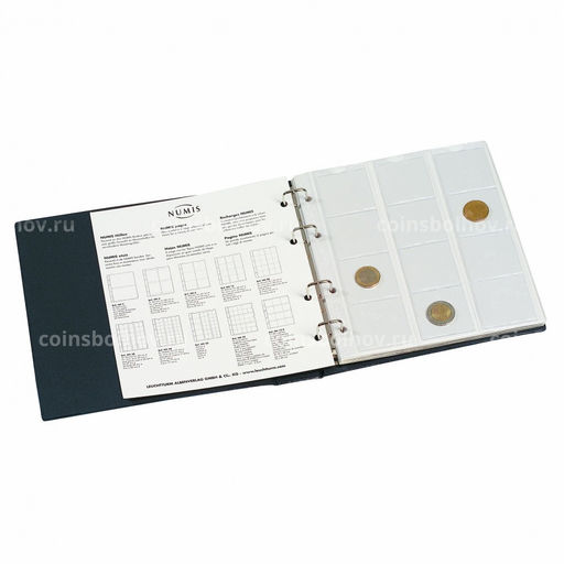 Альбом для монет с 5 листами формат Numis Синий LEUCHTTURM 337964