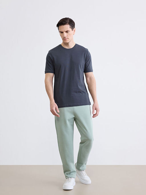 Bisiklet Yaka Penye Erkek Ti??rt