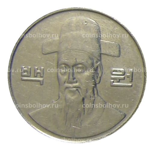Монета 100 вон 2008 года Южная Корея