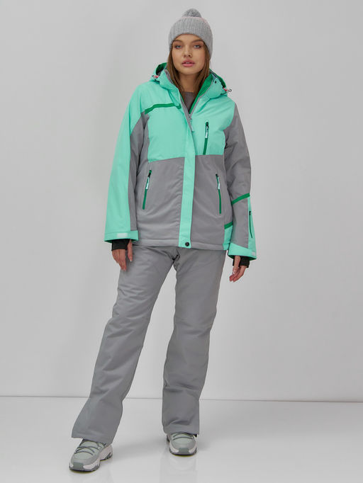 Горнолыжный костюм женский зимний бирюзового цвета 0709_1Br - Chunmai фото 7