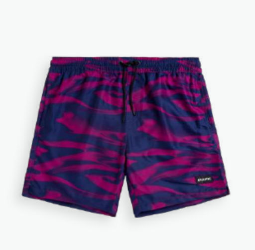 ATLANTIC KMB-216 Шорты мужские пляжные Fire голубой + розовый фото 2