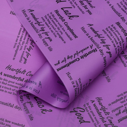 Пленка для цветов, матовая, Комплимент тон, сиреневый светлый, 0,6 х 10,4 м - Simaland фото 6