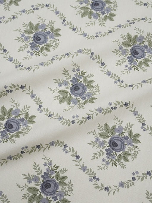 Сатин Цветочный импульс, ш.2.35м, хлопок-100%, 110гр/м.кв - Купава фото 2