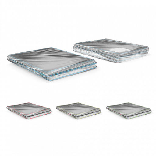 Цена за 12 шт. Тетрадь общая ученическая на спирали ErichKrause Accent, А4, 120 листов, клетка, ламинация глянцевая, структурное тиснение лён  фото 8