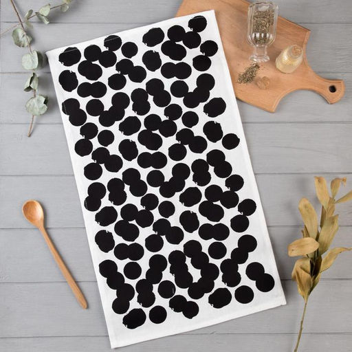 Полотенце кухонное Доляна Горох 35х60 см, 100% хлопок, 160г/м2  фото 2