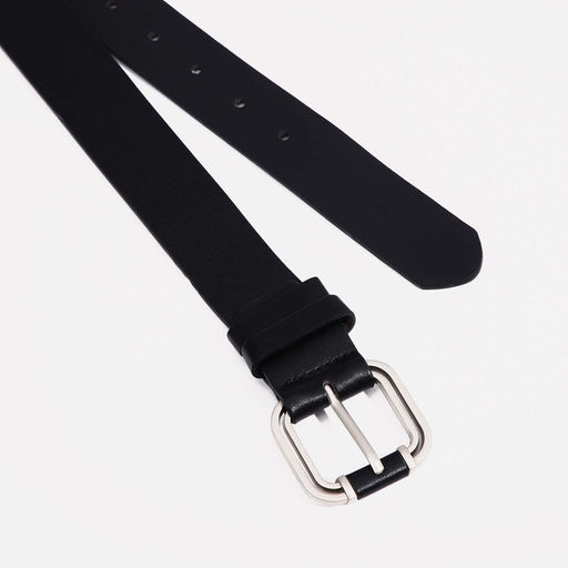 Ремень женский, ширина 3.5 см, винт, пряжка металл, цвет чёрный - Simaland фото 2