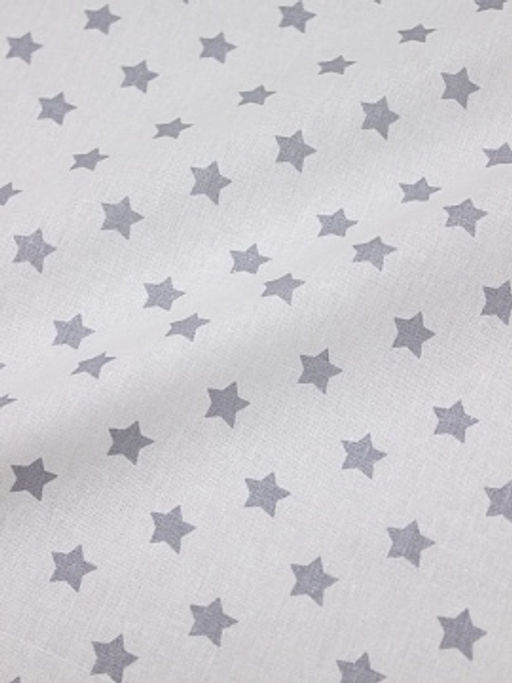 Поплин Мелкие серые звезды, СОРТ2, ш.1.5м, хлопок-100%, 115гр/м.кв#008001