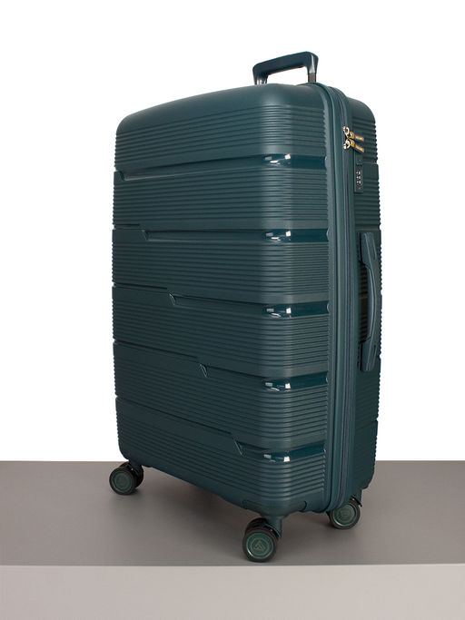 LACCOMA комплект из трех чемоданов ПП809-Темно-зеленый PP-пластик полиэстр  фото 3