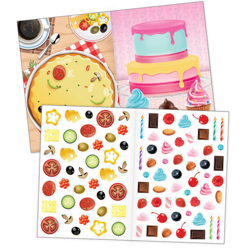 Наклейки многоразовые Юный повар, формат А4