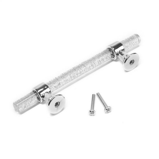 Ручка-скоба CAPPIO PK106, м/о 96 мм, d=12 мм, пластик, цвет прозрачный/хром